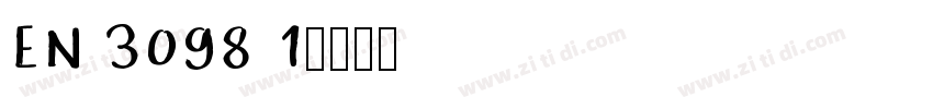 EN 3098 1字体转换
